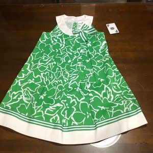 Rare Editions Green White Dress